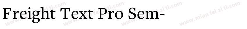Freight Text Pro Sem字体转换